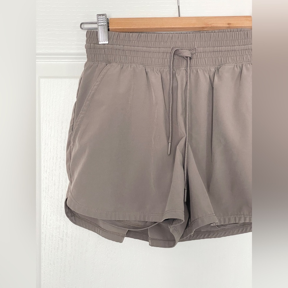 Abercrombie & Fitch Tan YPB motionTEK Lined Workout Shorts